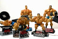 Xtreme Workout Figurine Bodybuilding Weightlifting Collectible Statues, 5 Piece Set - R4 Products