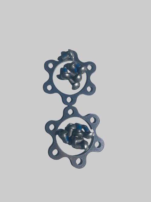 1 Set of R4 BMX 24″ 26″ 29″ Mag Wheels Aluminum Hub Covers Set W/ Screws, Silver - R4 Products