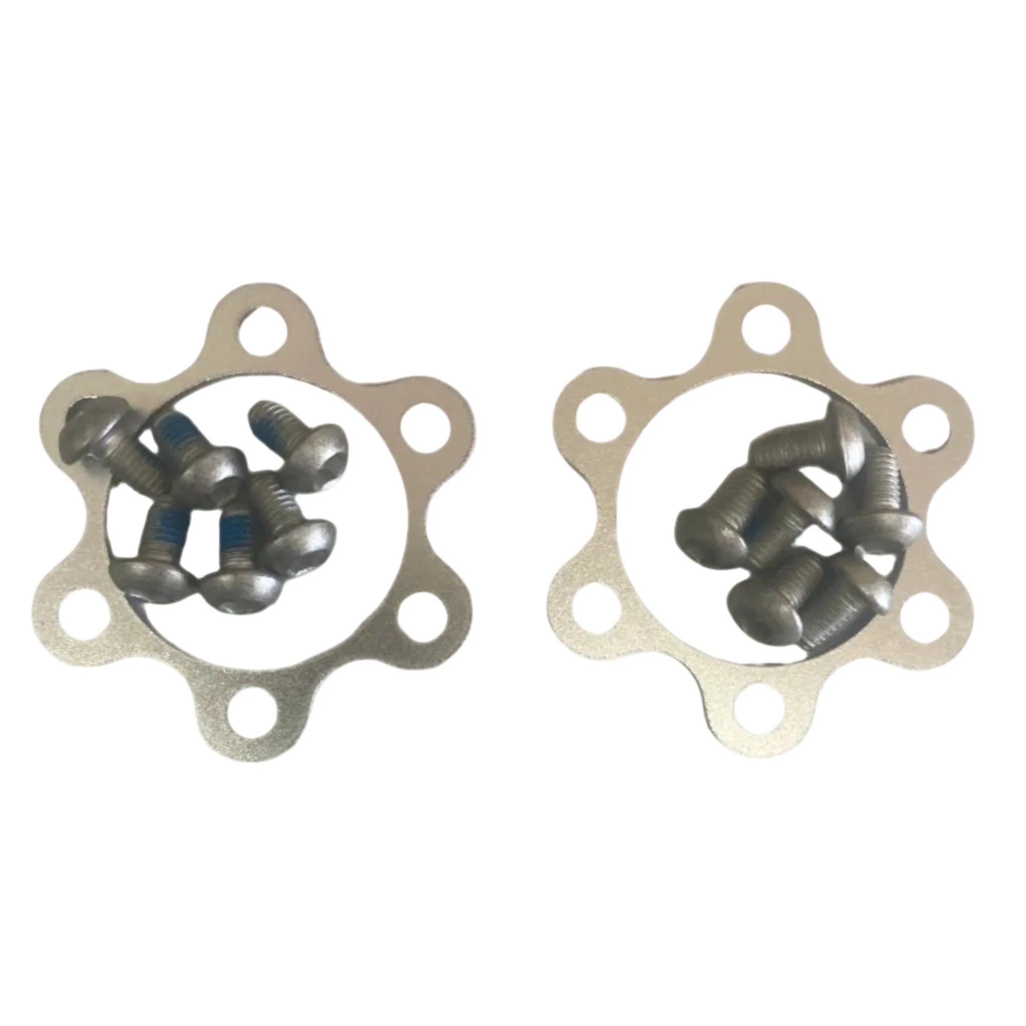 1 Set of R4 BMX 24″ 26″ 29″ Mag Wheels Aluminum Hub Covers Set W/ Screws, Silver - R4 Products