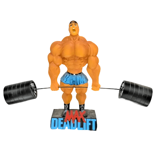 Xtreme MAX Deadlift Figurine Bodybuilding Weightlifting Collectible Statue Sculpture 9.5” Tall - R4 Products