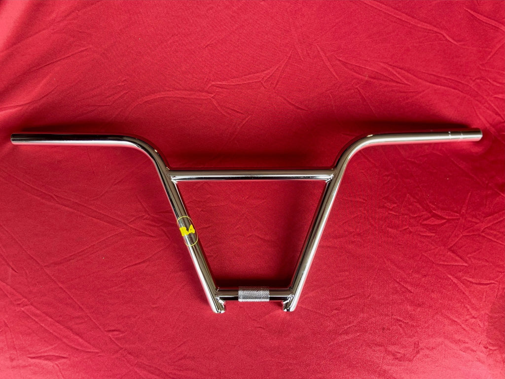 R4 BMX Four Piece 4130 Chromoly Handlebar 9.5" Rise, Chrome - R4 Products