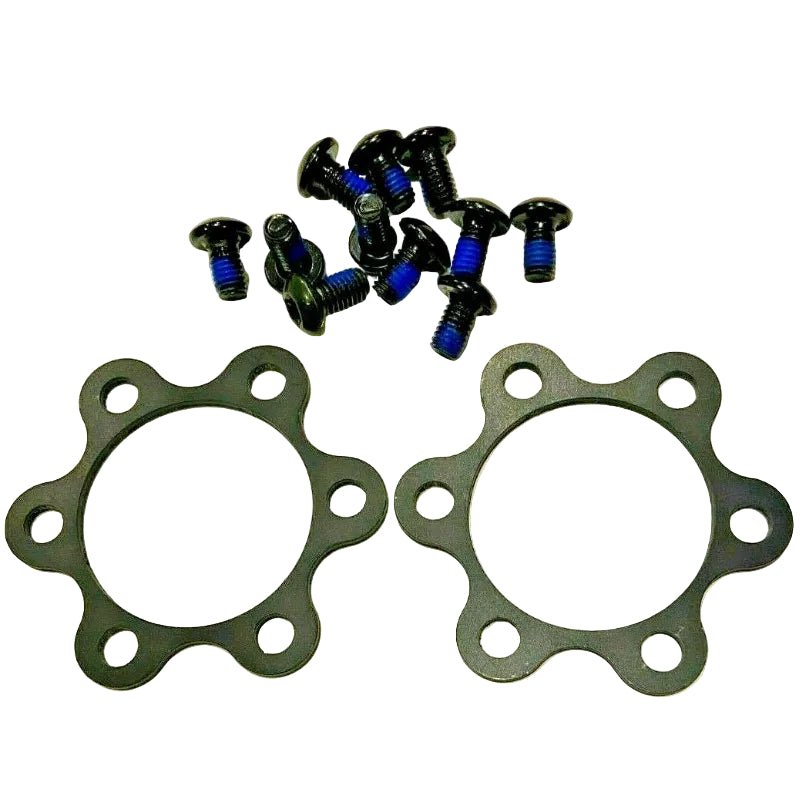 1 Set of R4 BMX 24″ 26″ 29″ Mag Wheels Aluminum Hub Covers Set W/ Screws, Black - R4 Products
